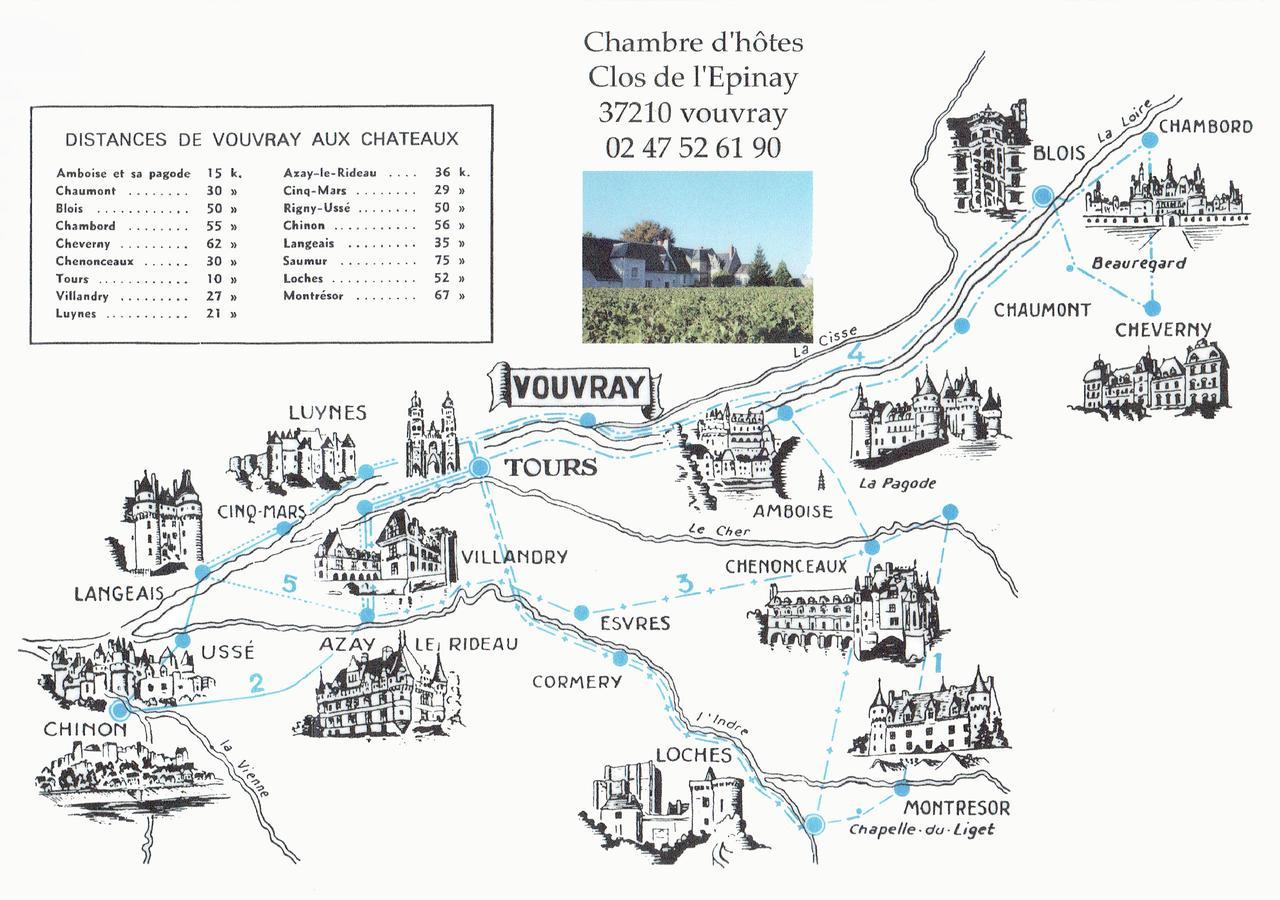Au Clos De L'Epinay Vouvray Εξωτερικό φωτογραφία